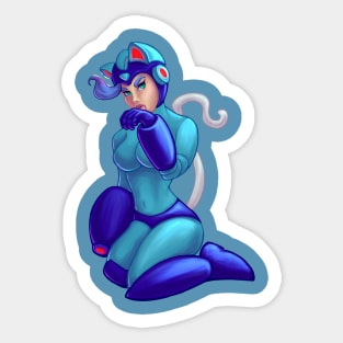 Darkstalkers Felicia in MegaMan Costume Sticker